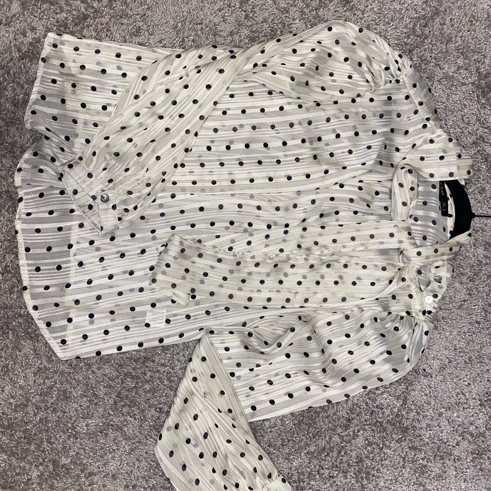 Polka dot blouse